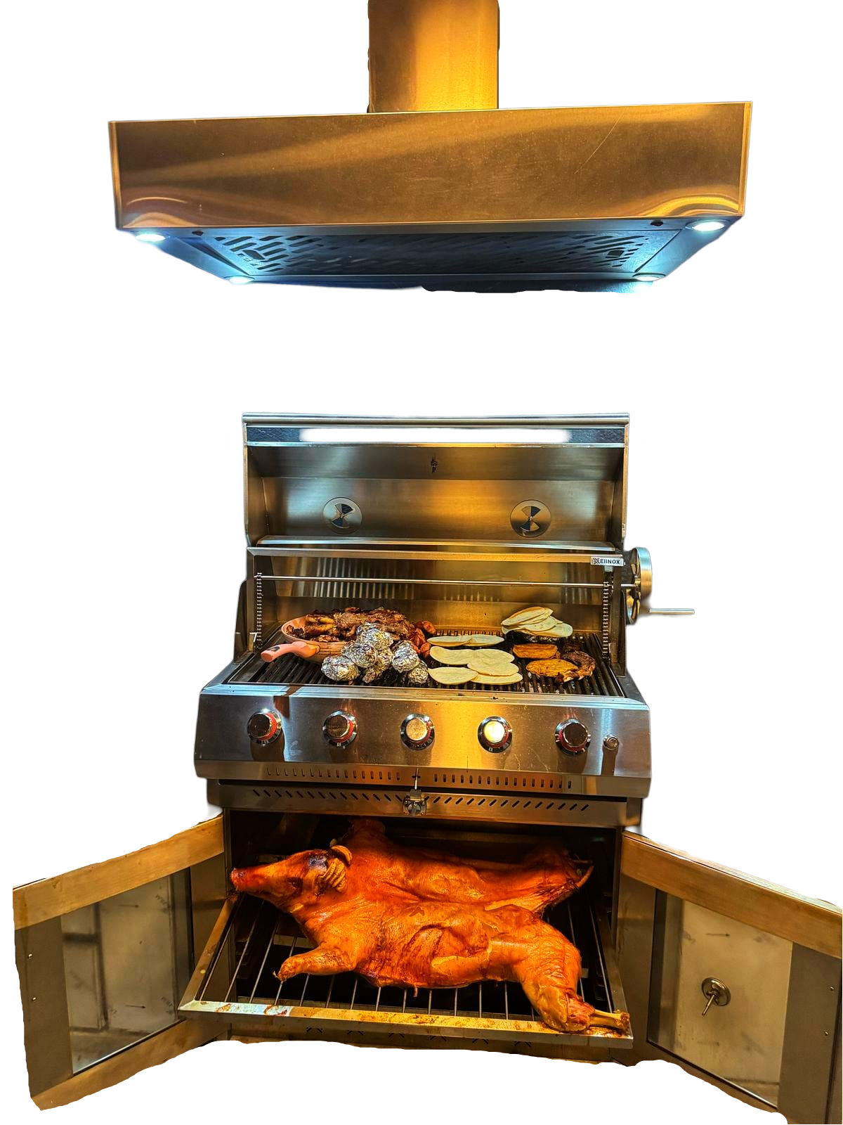 Asador Híbrido Premium